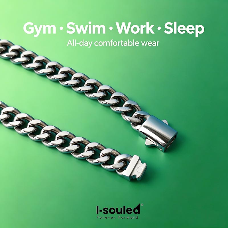 7mm Titanium Cuban Link Chain  - огляд і ціна Ceramic Link Bracelet
