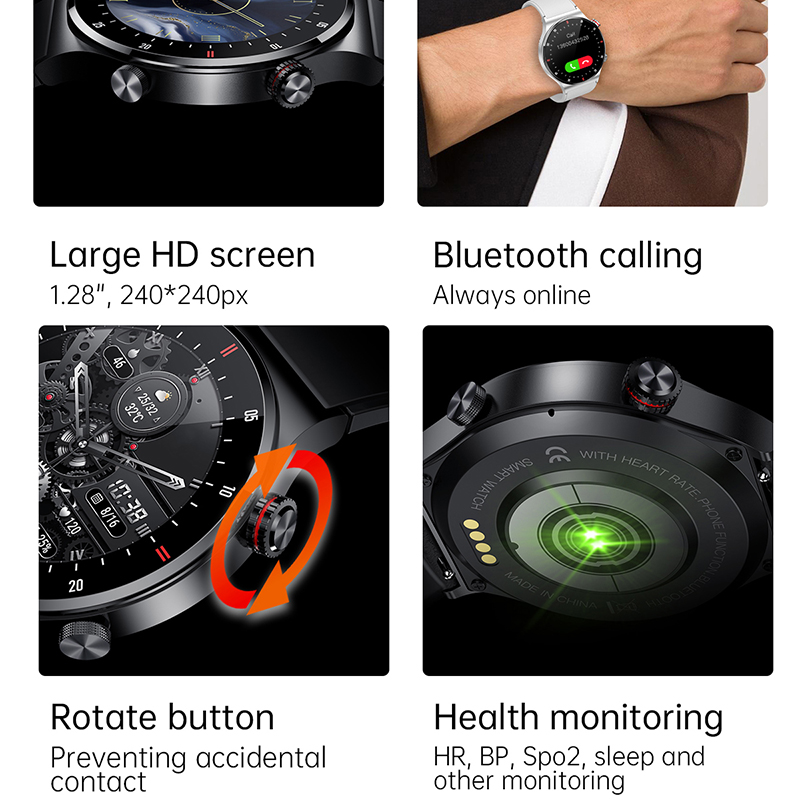 ECG+PPG Bluetooth Call Smart W - огляд і ціна Smartwatch Faces