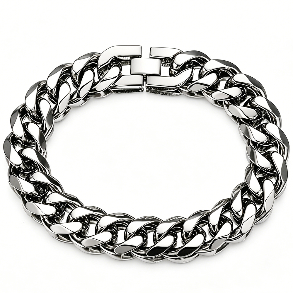 9MM-15MM Polished 316L Stainle - огляд і ціна Ceramic Link Bracelet