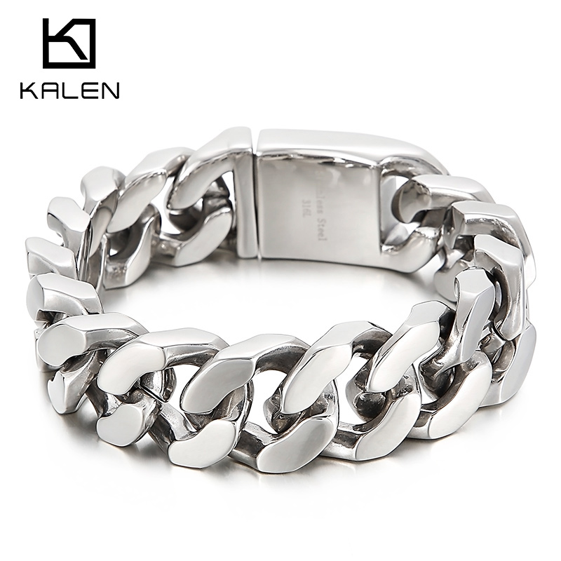 KALEN 22cm Stainless Steel Lin - огляд і ціна Ceramic Link Bracelet