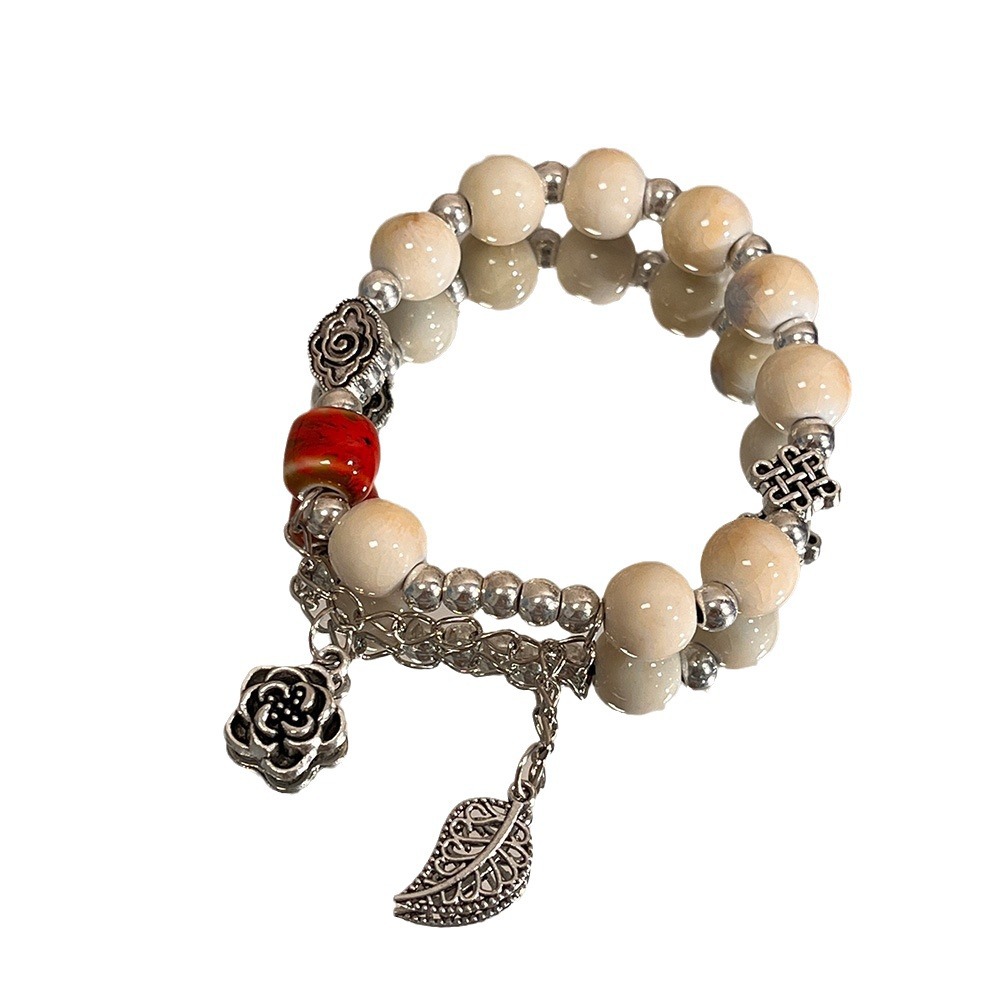 Retro Chinese Style Ceramic Be - огляд і ціна Ceramic Link Bracelet