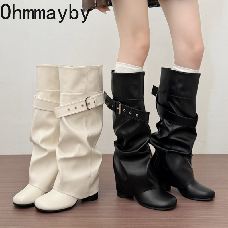 Designer Women Knee High Boots - огляд і ціна Leather Classic Strap