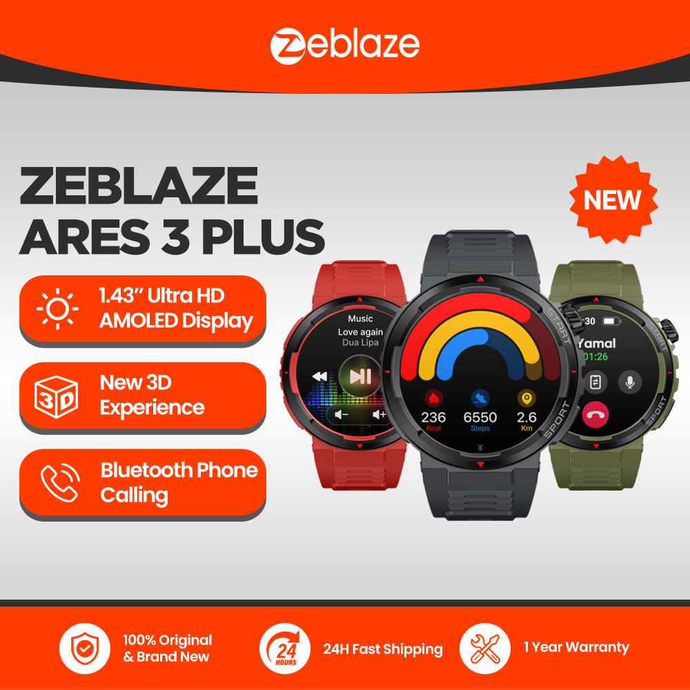 New Zeblaze Ares 3 Plus 1.43'' - огляд і ціна Smartwatch Faces