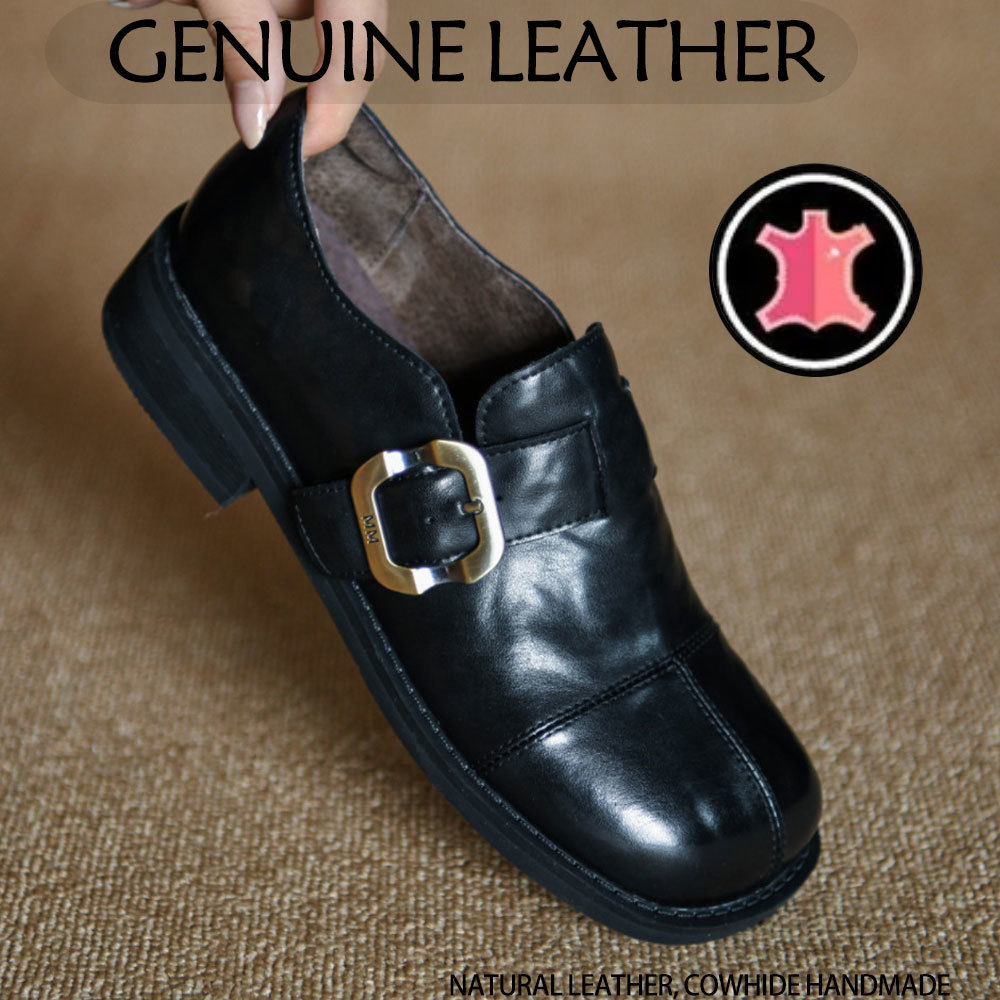 Genuine Leather Women Loafers  - огляд і ціна Leather Classic Strap