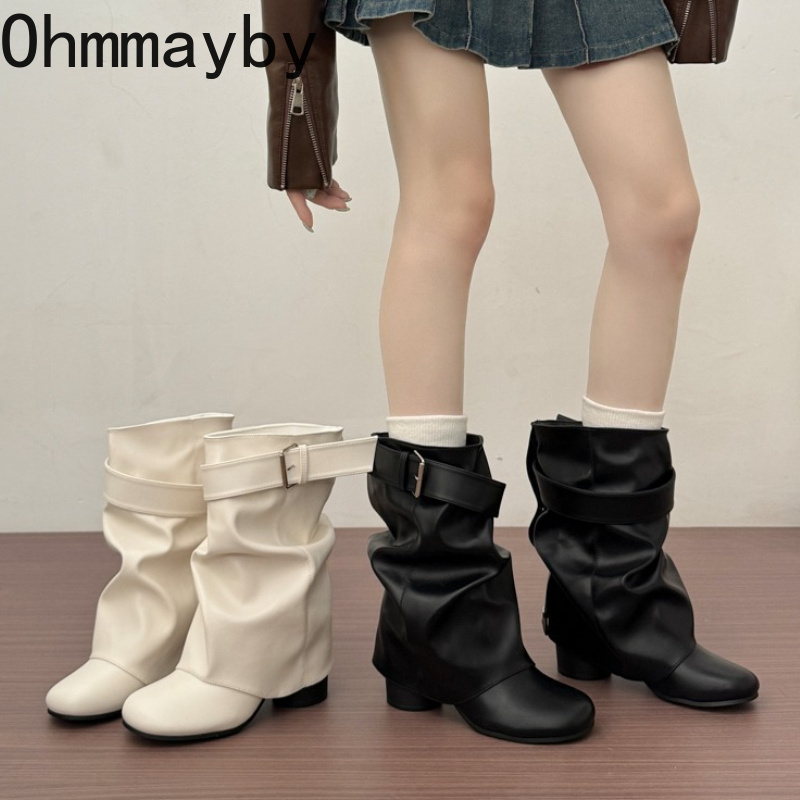 New Women Slouchy Mid Calf Lea - огляд і ціна Leather Classic Strap