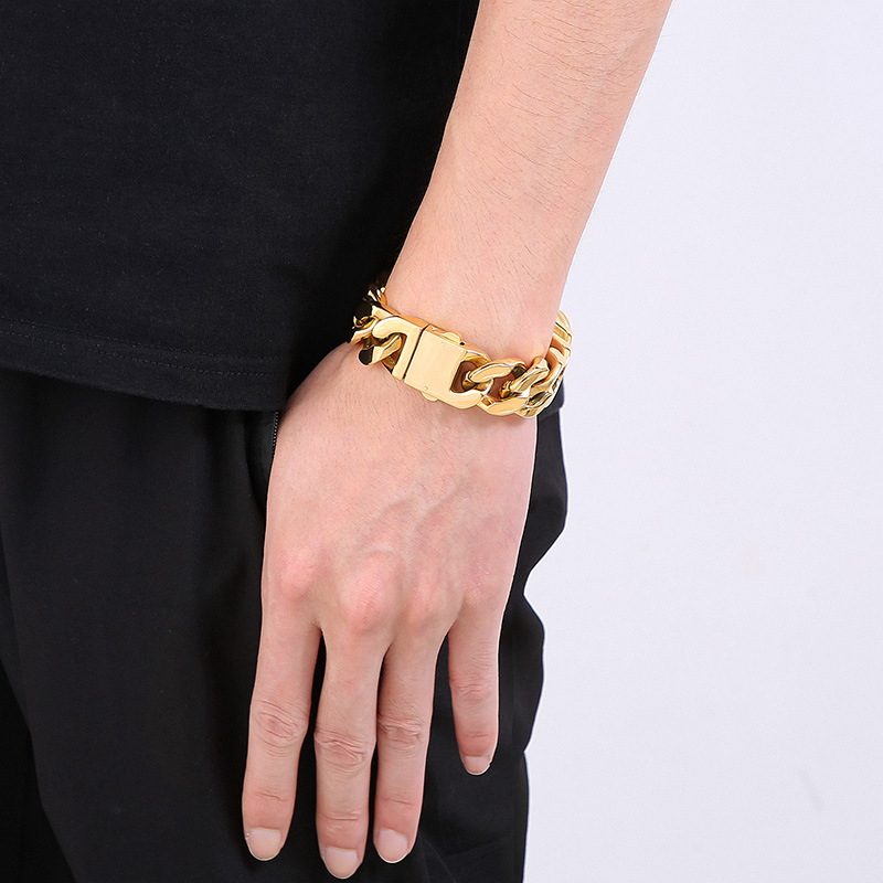 20MM Heavy Punk Retro Cuban Cu - огляд і ціна Ceramic Link Bracelet